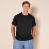 imageAmazon Essentials Mens SlimFit ShortSleeve QuickDry UPF 50 Swim TeeBlack
