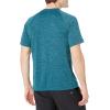 imageAmazon Essentials Mens SlimFit ShortSleeve QuickDry UPF 50 Swim TeeDark Teal Blue