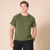 imageAmazon Essentials Mens SlimFit ShortSleeve QuickDry UPF 50 Swim TeeOlive Heather