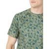 imageAmazon Essentials Mens SlimFit ShortSleeve QuickDry UPF 50 Swim TeeOlive Hibiscus Flower