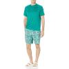 imageAmazon Essentials Mens SlimFit ShortSleeve QuickDry UPF 50 Swim TeeTeal Green