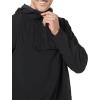 imageAmazon Essentials Mens Stretch Woven Quarter Zip Hooded Colorblock JacketBlack