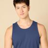 imageAmazon Essentials Mens Tank Top RegularFit UndershirtBlue Heather