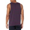 imageAmazon Essentials Mens Tank Top RegularFit UndershirtBurgundy Navy Stripe