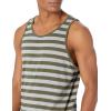 imageAmazon Essentials Mens Tank Top RegularFit UndershirtDark GreenLight Grey Heather