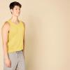 imageAmazon Essentials Mens Tank Top RegularFit UndershirtLight Mustard Yellow