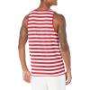 imageAmazon Essentials Mens Tank Top RegularFit UndershirtRedWhite