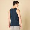 imageAmazon Essentials Mens Tank Top RegularFit UndershirtSteel Blue