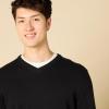 imageAmazon Essentials Mens VNeck Pullover Sweater Available in Big ampamp TallBlack