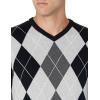 imageAmazon Essentials Mens VNeck Pullover Sweater Available in Big ampamp TallBlack Argyle
