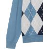 imageAmazon Essentials Mens VNeck Pullover Sweater Available in Big ampamp TallBlue Argyle