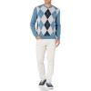 imageAmazon Essentials Mens VNeck Pullover Sweater Available in Big ampamp TallBlue Argyle