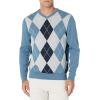 imageAmazon Essentials Mens VNeck Pullover Sweater Available in Big ampamp TallBlue Argyle