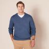 imageAmazon Essentials Mens VNeck Pullover Sweater Available in Big ampamp TallBlue Heather
