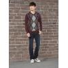 imageAmazon Essentials Mens VNeck Pullover Sweater Available in Big ampamp TallBurgundy Argyle