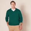 imageAmazon Essentials Mens VNeck Pullover Sweater Available in Big ampamp TallDark Green