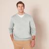imageAmazon Essentials Mens VNeck Pullover Sweater Available in Big ampamp TallLight Grey Heather