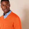 imageAmazon Essentials Mens VNeck Pullover Sweater Available in Big ampamp TallOrange