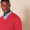 imageAmazon Essentials Mens VNeck Pullover Sweater Available in Big ampamp TallRed