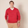 imageAmazon Essentials Mens VNeck Pullover Sweater Available in Big ampamp TallRed