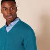 imageAmazon Essentials Mens VNeck Pullover Sweater Available in Big ampamp TallTeal Blue Heather