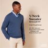 imageAmazon Essentials Mens VNeck Pullover Sweater Available in Big ampamp TallToffee Brown