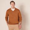 imageAmazon Essentials Mens VNeck Pullover Sweater Available in Big ampamp TallToffee Brown