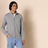 imageAmazon Essentials Mens Zip Up Sweatshirt Lightweight French Terry Mock NeckCharcoal Heather