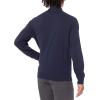 imageAmazon Essentials Mens Zip Up Sweatshirt Lightweight French Terry Mock NeckDark Navy