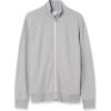 imageAmazon Essentials Mens Zip Up Sweatshirt Lightweight French Terry Mock NeckLight Grey Heather