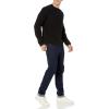 imageAmazon Essentials Oversized Crewneck Sweater for Men Textured CottonBlack