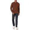 imageAmazon Essentials Oversized Crewneck Sweater for Men Textured CottonDeep Brown