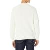 imageAmazon Essentials Oversized Crewneck Sweater for Men Textured CottonEggshell White