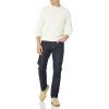 imageAmazon Essentials Oversized Crewneck Sweater for Men Textured CottonEggshell White