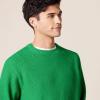 imageAmazon Essentials Oversized Crewneck Sweater for Men Textured CottonGreen