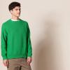 imageAmazon Essentials Oversized Crewneck Sweater for Men Textured CottonGreen