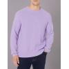 imageAmazon Essentials Oversized Crewneck Sweater for Men Textured CottonLavender