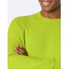 imageAmazon Essentials Oversized Crewneck Sweater for Men Textured CottonLime Green
