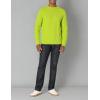 imageAmazon Essentials Oversized Crewneck Sweater for Men Textured CottonLime Green