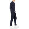 imageAmazon Essentials Oversized Crewneck Sweater for Men Textured CottonNavy