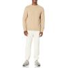 imageAmazon Essentials Oversized Crewneck Sweater for Men Textured CottonTan
