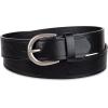 imageAmazon Essentials Womens Raw Edge Jeans Belt with Wide Waist StrapBlack