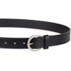 imageAmazon Essentials Womens Raw Edge Jeans Belt with Wide Waist StrapBlack