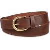 imageAmazon Essentials Womens Raw Edge Jeans Belt with Wide Waist StrapChestnut Brown