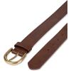 imageAmazon Essentials Womens Raw Edge Jeans Belt with Wide Waist StrapChestnut Brown