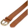 imageAmazon Essentials Womens Raw Edge Jeans Belt with Wide Waist StrapTan