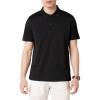 imageAmazon Essentials Mens Golf Polo Shirt Short Sleeve SlimFit QuickDryBlack