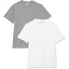 Dark Grey Heather/White