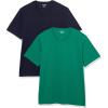 imageAmazon Essentials Mens ShortSleeve VNeck TShirts Pack of 2NavyGreen