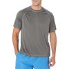 imageAmazon Essentials Mens SlimFit ShortSleeve QuickDry UPF 50 Swim TeeCharcoal